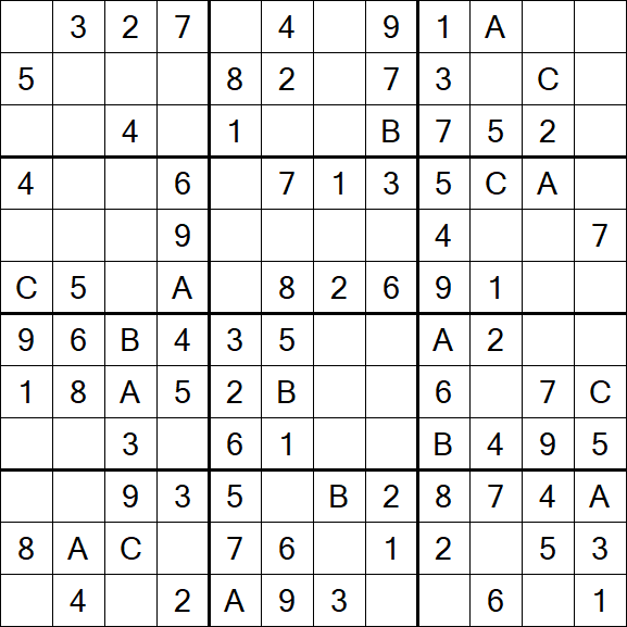 Sudoku 12x12 - Easy