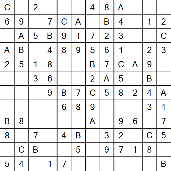 Sudoku 12x12 - Easy