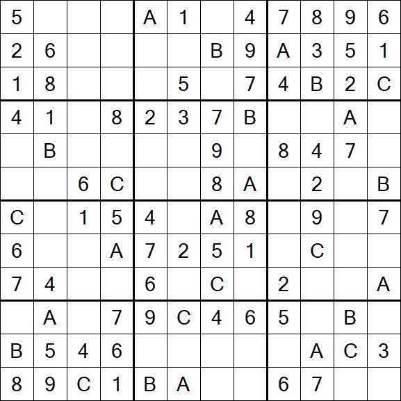 Sudoku 12x12 - Simple