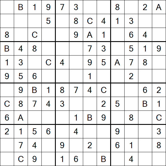 Sudoku 12x12 - Fácil
