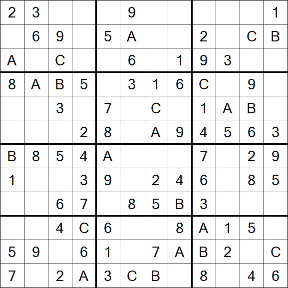 Sudoku 12x12 - Fácil