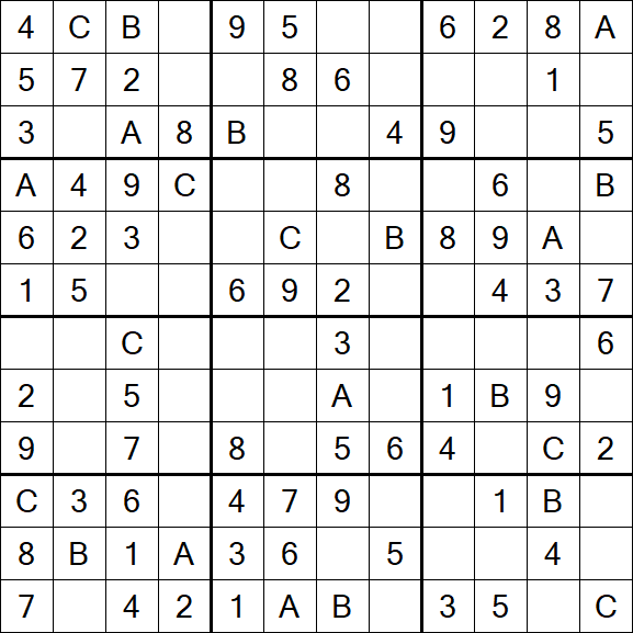 Sudoku 12x12 - Fácil