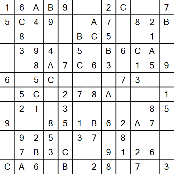 Sudoku 12x12 - Fácil