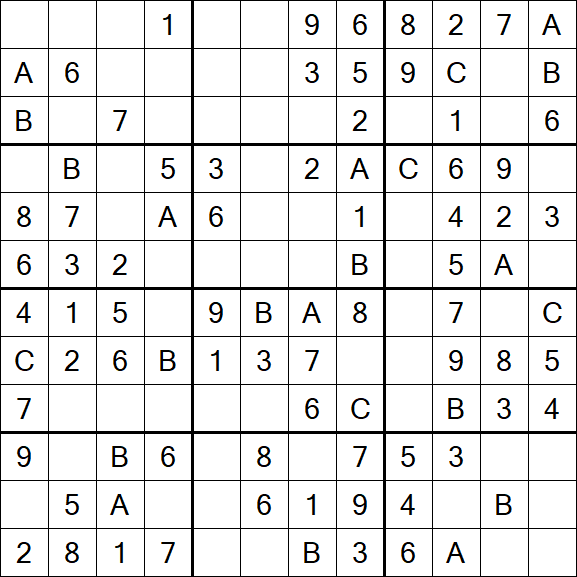 Sudoku 12x12 - Easy