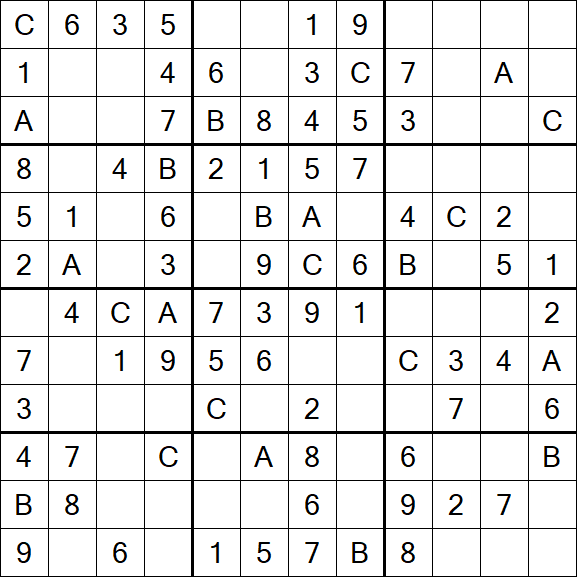 Sudoku 12x12 - Easy