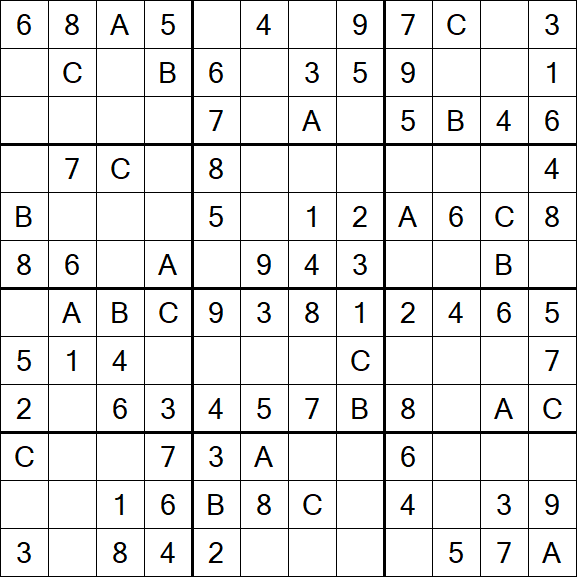 Sudoku 12x12 - Easy