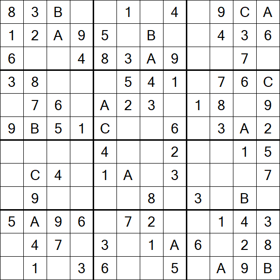 Sudoku 12x12 - Easy