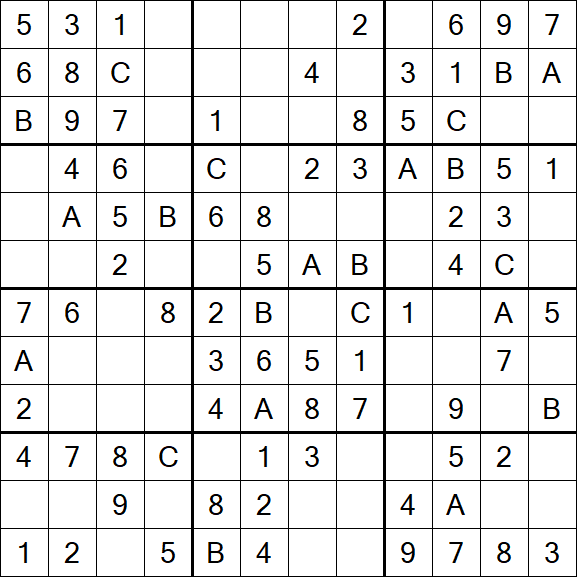 Sudoku 12x12 - Easy