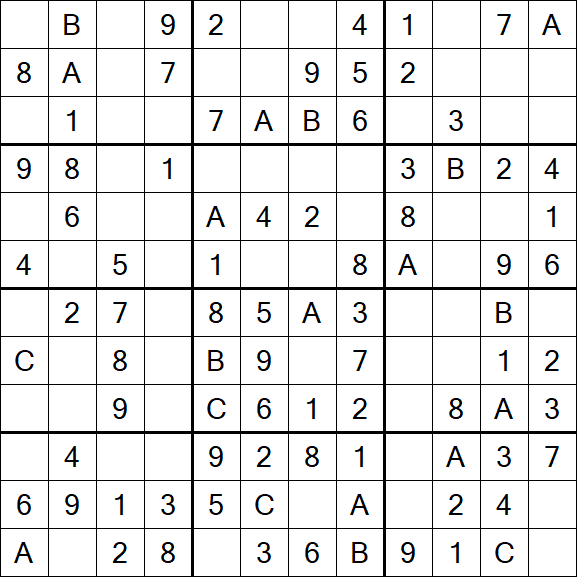 Sudoku 12x12 - Easy