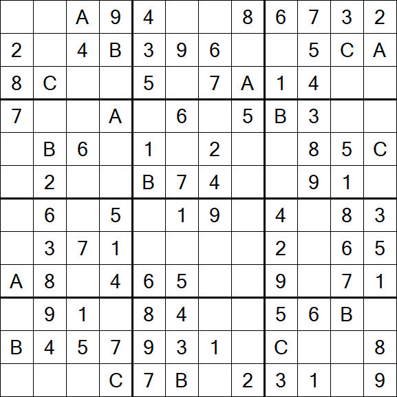 Sudoku 12x12 - Easy