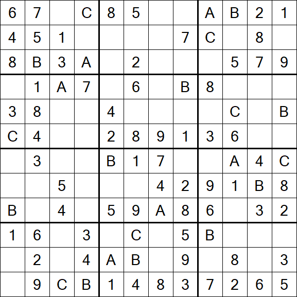 Sudoku 12x12 - Easy