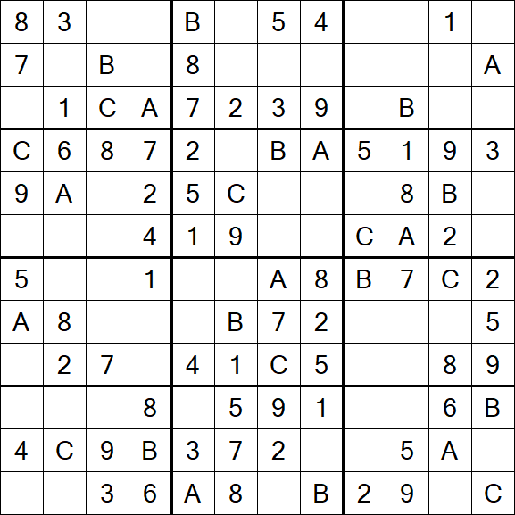 Sudoku 12x12 - Easy