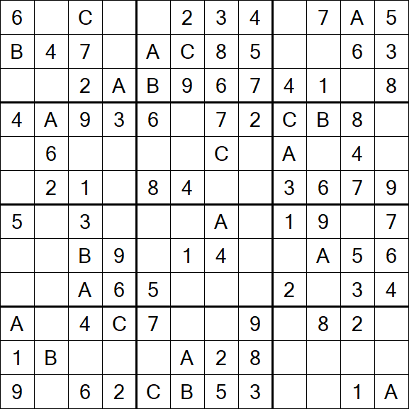 Sudoku 12x12 - Easy