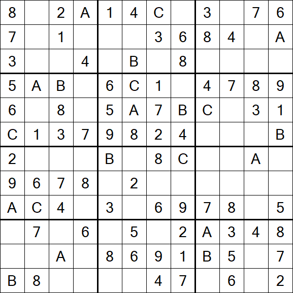Sudoku 12x12 - Easy