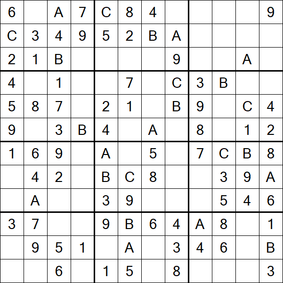 Sudoku 12x12 - Easy