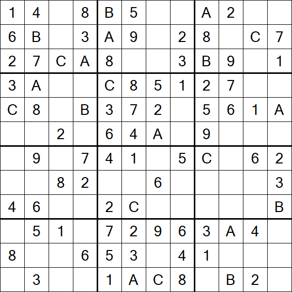 Sudoku 12x12 - Easy