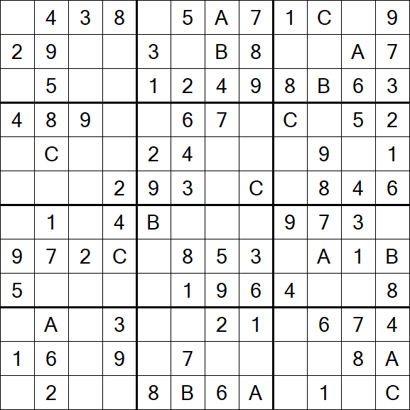 Sudoku 12x12 - Easy