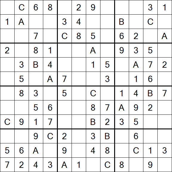 Sudoku 12x12 - Easy
