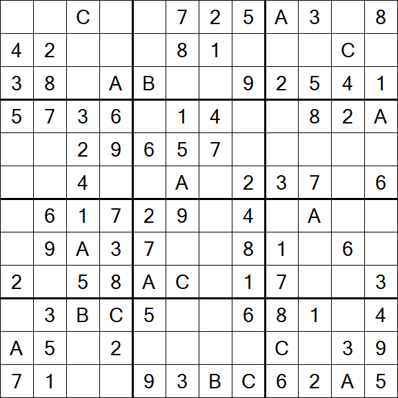 Sudoku 12x12 - Easy