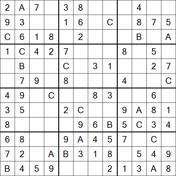 Sudoku 12x12 - Easy