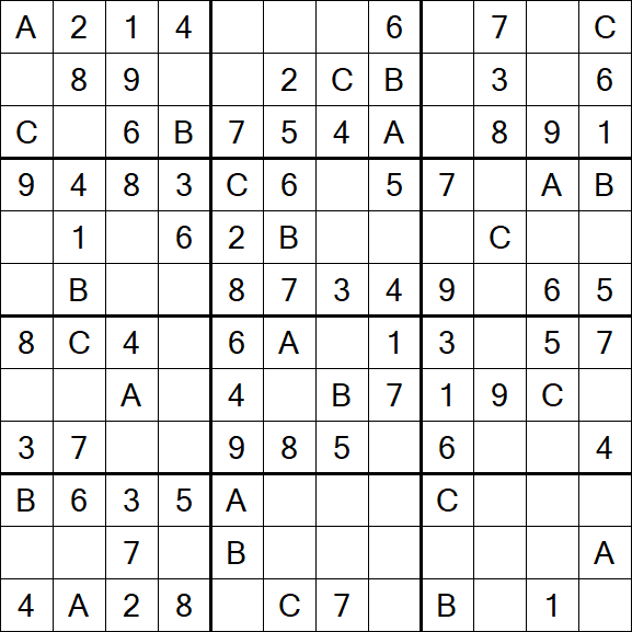 Sudoku 12x12 - Easy
