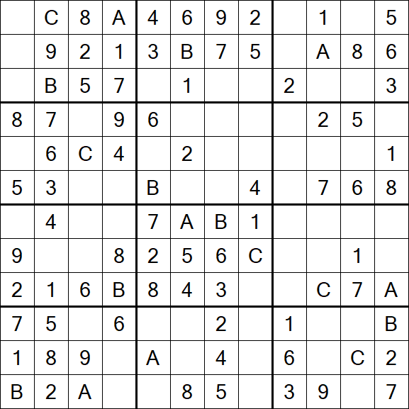 Sudoku 12x12 - Easy