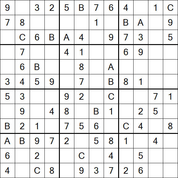 Sudoku 12x12 - Easy