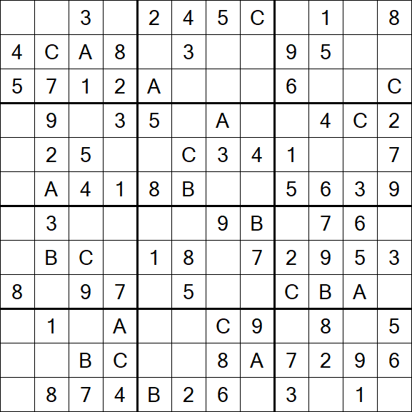 Sudoku 12x12 - Easy