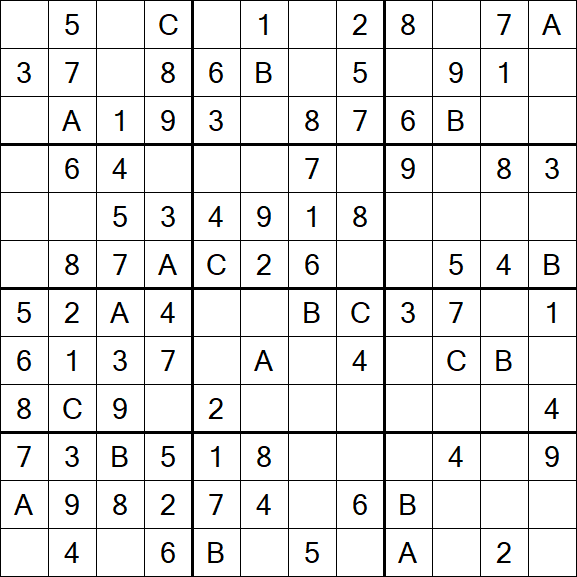 Sudoku 12x12 - Easy