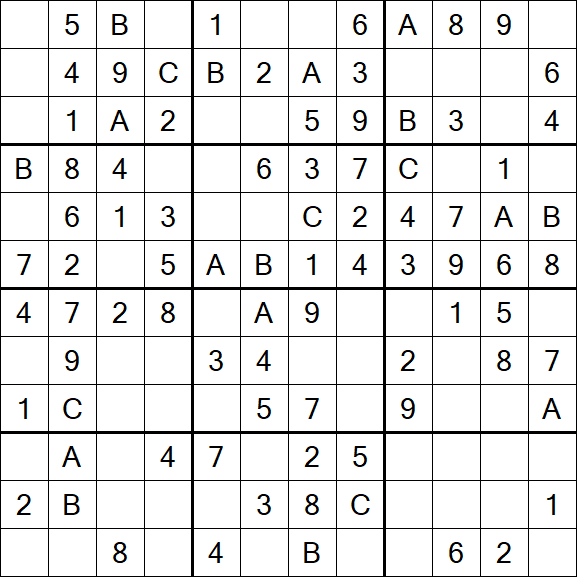 Sudoku 12x12 - Easy