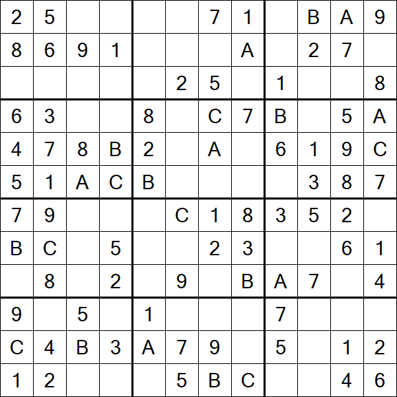 Sudoku 12x12 - Easy