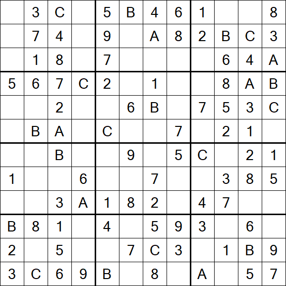 Sudoku 12x12 - Easy