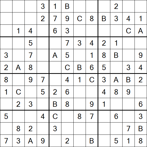 Sudoku 12x12 - Easy