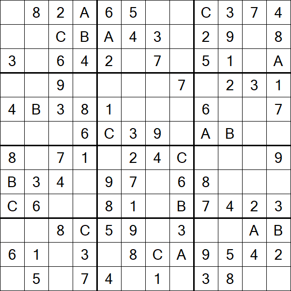 Sudoku 12x12 - Easy