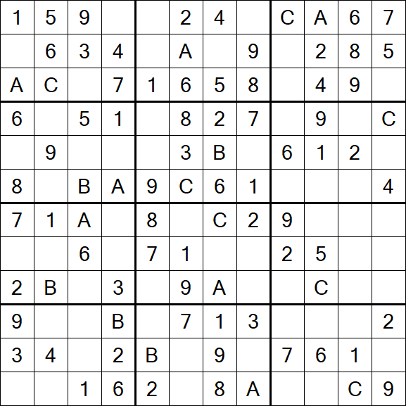 Sudoku 12x12 - Easy