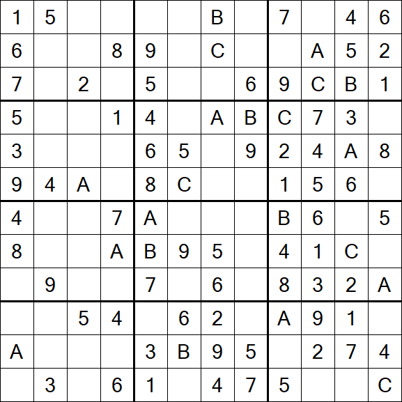 Sudoku 12x12 - Easy