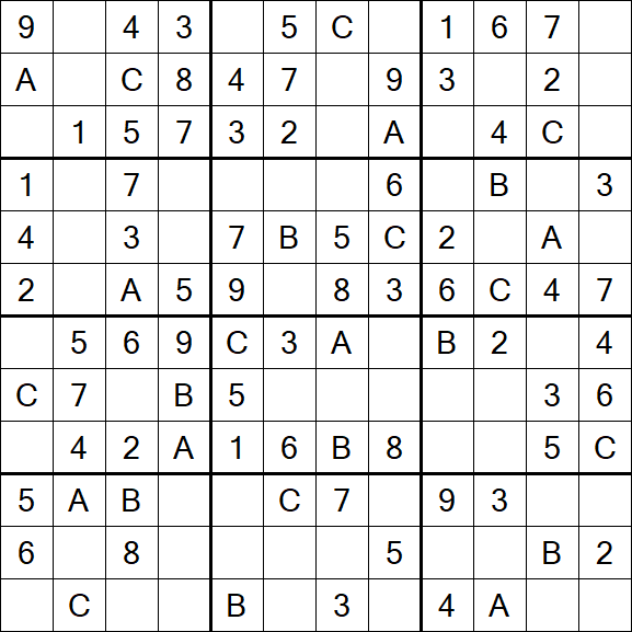 Sudoku 12x12 - Easy