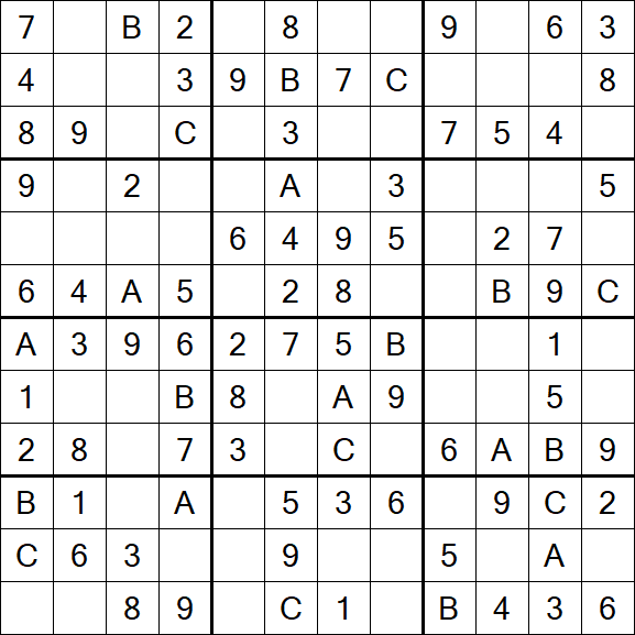 Sudoku 12x12 - Easy
