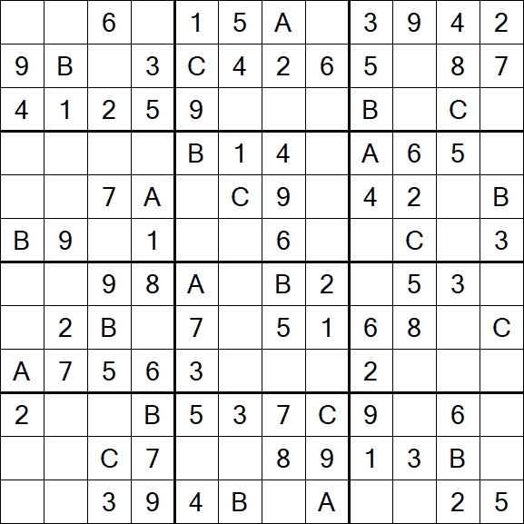 Sudoku 12x12 - Easy