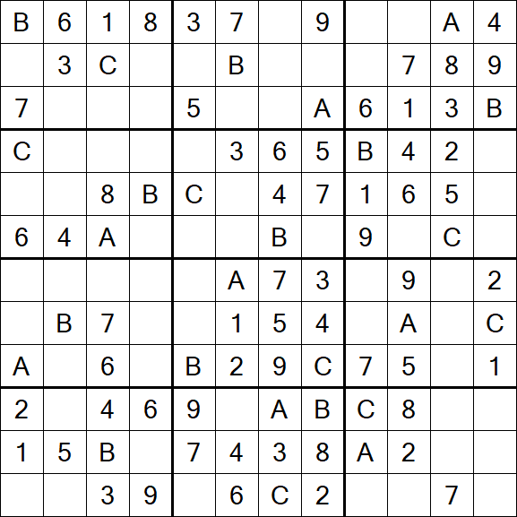 Sudoku 12x12 - Easy