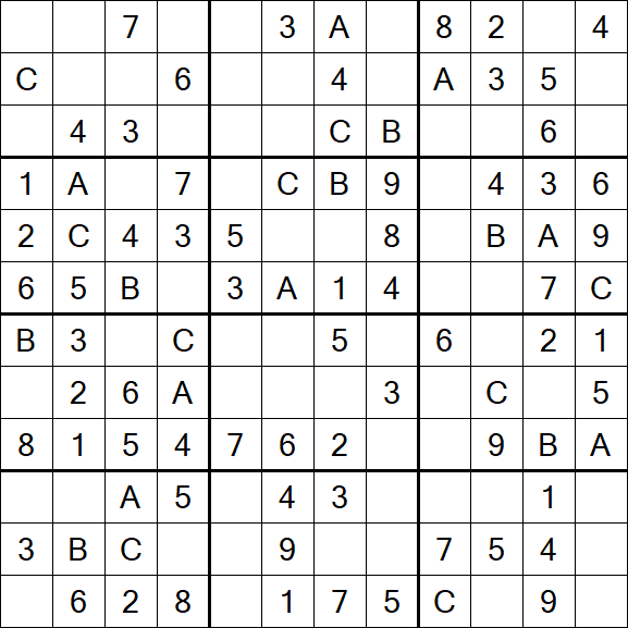 Sudoku 12x12 - Easy