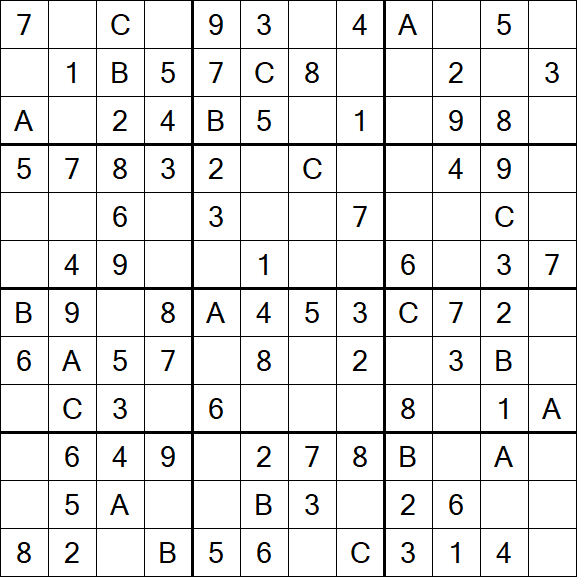 Sudoku 12x12 - Easy