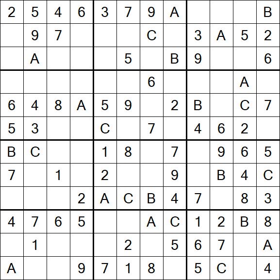 Sudoku 12x12 - Easy