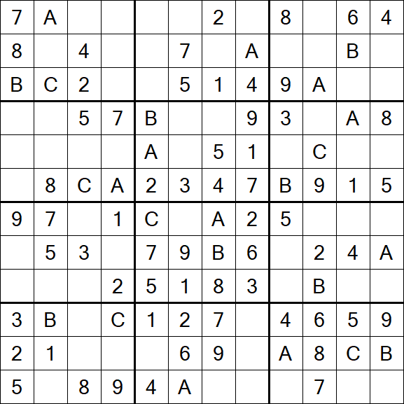 Sudoku 12x12 - Easy