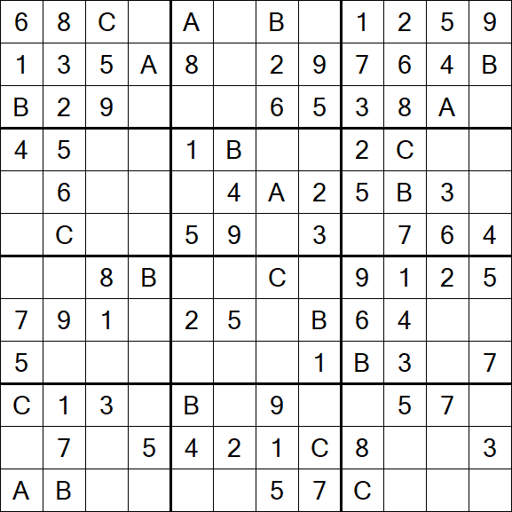 Sudoku 12x12 - Easy