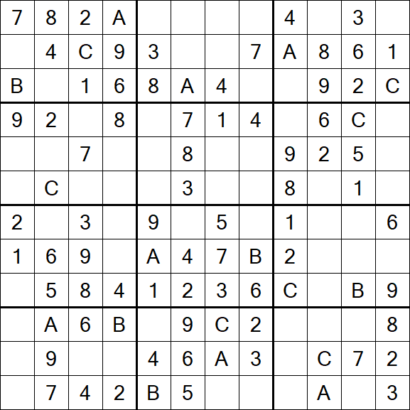 Sudoku 12x12 - Easy