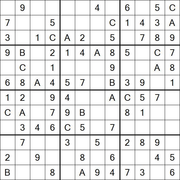 Sudoku 12x12 - Easy