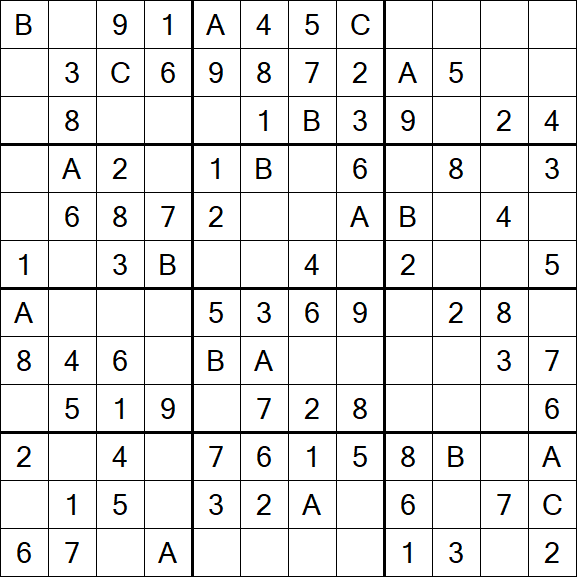 Sudoku 12x12 - Fácil