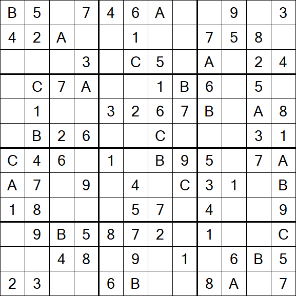 Sudoku 12x12 - Fácil