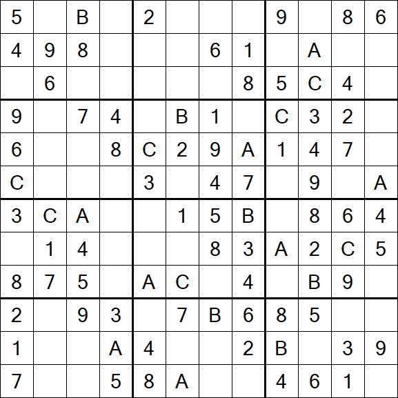 Sudoku 12x12 - Fácil